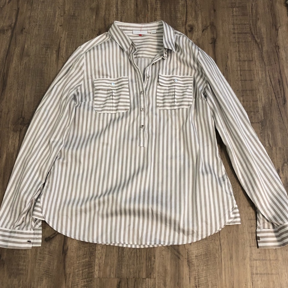 Striped dress top